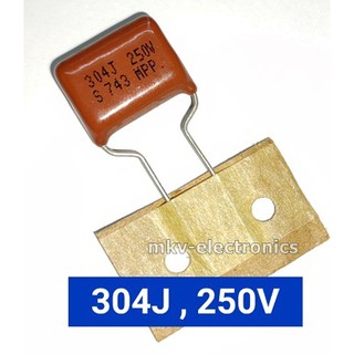 (1ตัว) 304J ใช้แทน 304 , 304K , 250V , Mylar Capacitor (รหัสสินค้า M02410)