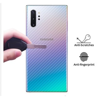 Samsung Note10 / Note10 Plus /Note10 Liteฟิล์มหลังเครื่อง 3d ลายเคฟล่า กันน้ำกันเหงื่อ กันรอยขีดข่วน