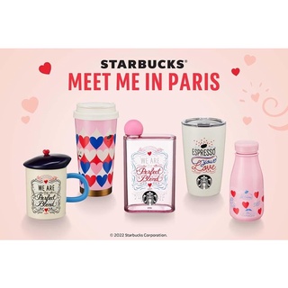 Starbucks meet me in paris แก้วสตาบัคส์ valentine’s collection