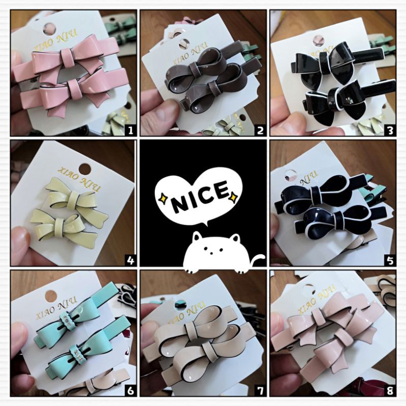 พร้อมส่ง กิ๊บติดผมอะคริลิคสไตล์เกาหลี เรียบหรูดูดี
