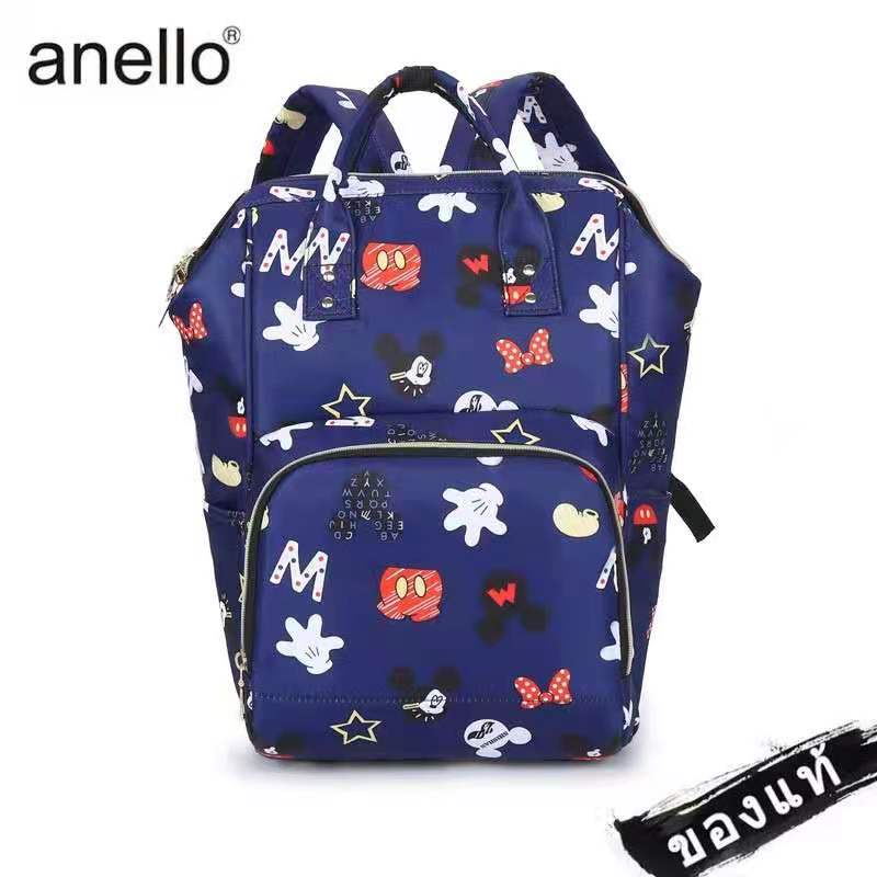 กระเป๋าเป้ผู้ชาย พร้อมส่ง‼️ กระเป๋า ผ้ากันน้ำ Anello Mickey ใบใหญ่ มี 4สี / Đisnēy 2020 Polyester Canvas Backpack Limite