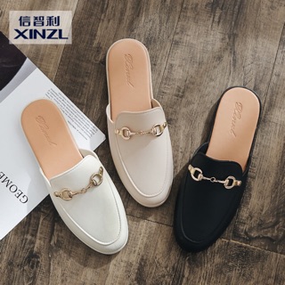 รองเท้าคัชชู Loafer Open Back โดนน้ำ โดนฝนได้!