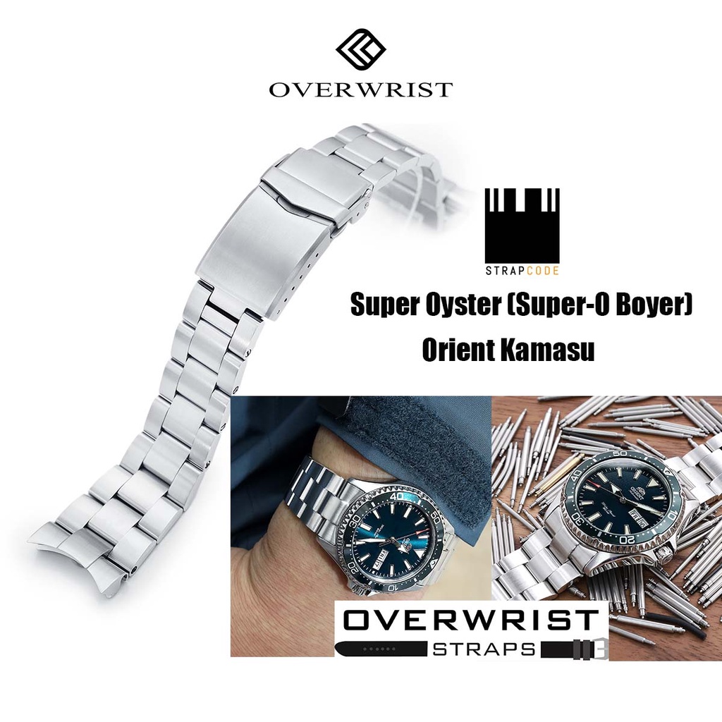 สายนาฬิกา strapcode super oyster (super-o boyer) Orient Kamasu and Mako3