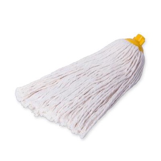 อะไหล่ม็อบจุก 14 นิ้ว 350กรัม สีขาว SUPERCAT ไม้ถูพื้น ไม้รีดน้ำ Spare mop stopper 14 inches 350g white SUPERCAT