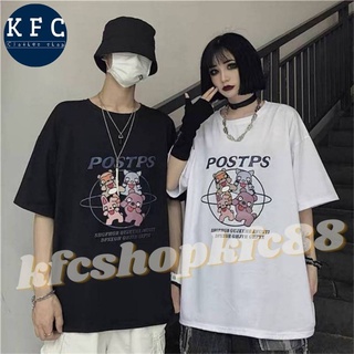 🌟KFC🌟 💥เสื้อยืด oversize ลายการ์ตูน  สไตล์เกาหลี 🤩🤩  #BB01