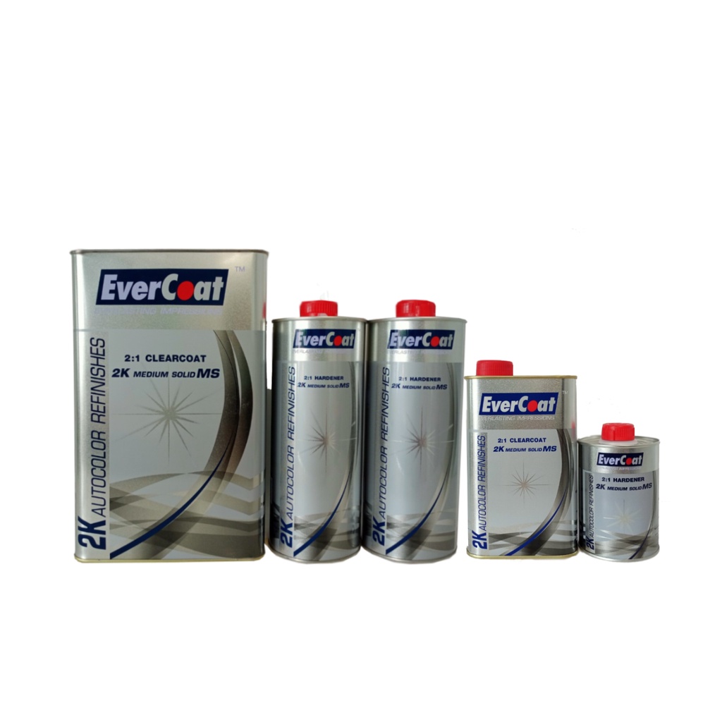 แลคเกอร์ Evercoat Clearcoat 2K MS (CC-200E) 2:1 เงาวับ ฉ่ำลึก พ่นง่าย เนื้อเยอะ