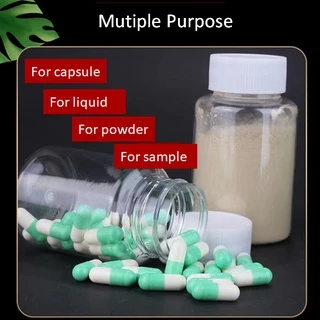 100pcs 15ml ~ 300ml ปากกว้างขวดยาพลาสติก Leakproof Clear PET Subpacking ขวดสําหรับผงแคปซูลตัวอย่าง Vial