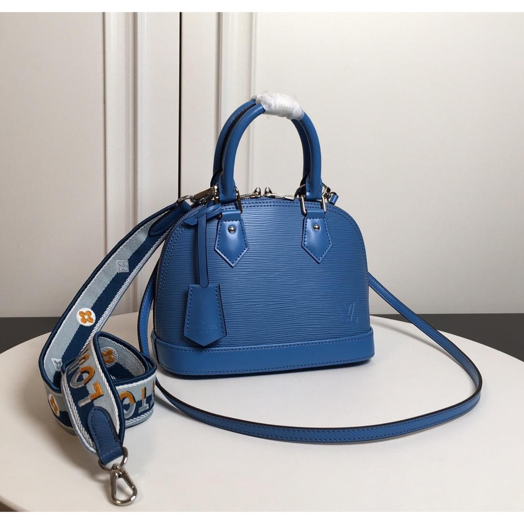 Louis&amp;vuitton LV M40301 Alma BB handbag solid casual crossbody bag with jacquard strap