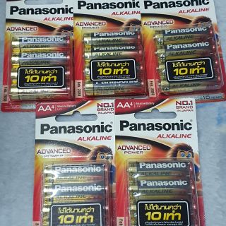 ถ่าน Panasonic Alkaline2AA   ขนาด4ก้อนและ6ก้อน