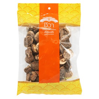 เห็ดหอมแห้ง ถุงเหลือง ตรา ชีวา ขนาด 100 กรัม เกรด A  2-3 ซม.  (Dried Shitake Mushroom Chiva 100 g.)