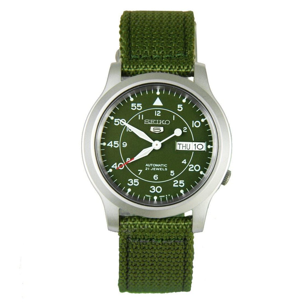 🔥ลดเพิ่ม 330 ใส่โค้ด INCZ8H3🔥 Seiko 5 Military Automatic รุ่น SNK805K2 - Green