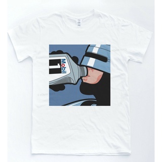 [S-5XL]Nbf3f23r97r เสื้อยืด ผ้าฝ้าย พิมพ์ลาย Robocop Pop Art Oil สไตล์วินเทจ คลาสิก สําหรับผู้ชาย ER66WR3721 SD23WQ3909