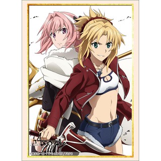 Bushiroad Sleeve HG Vol.1566 Fate/Apocrypha "Saber of Red &amp; Rider of Black" ซองคลุมการ์ดขนาด WS, BF, MTG