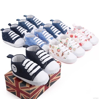 Baby Boy Girl Sneakers Toddler Casual Anti-slip Canvas Shoes First Walkers 0-18M Kids Cartoon Prewalker