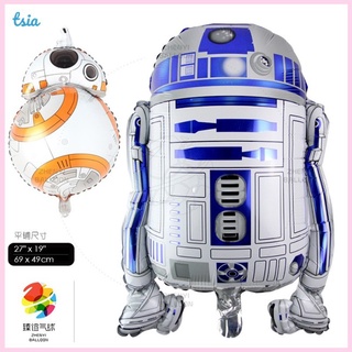 Rx ฟิล์มอลูมิเนียม ลาย STAR WARS ROBOT R2D2 BB8 27 นิ้ว สําหรับตกแต่งงานปาร์ตี้วันเกิดเด็ก