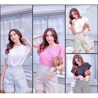 พร้อมส่ง‼️🍭Cotton candy🍭กางเกงขาสั้น Poppy sweet pants