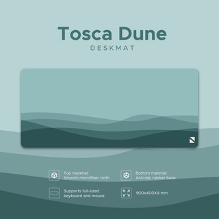 แผ่นรองเมาส์เล่นเกม Noir Tosca Dune Deskmat