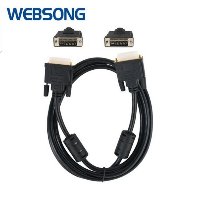 DVI24+5 Dual link Male to Male 1.5M 3M 5M สาย WEBSONG คุณภาพสูง