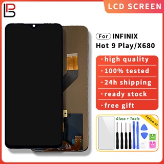 อะไหล่หน้าจอสัมผัส Lcd แบบเปลี่ยน สําหรับ Infinix Hot 9 Play X680 Hot 10 Play 11 Play X688B X688C Hot 9 X655 Smart 5 X657 Tecno Spark 6 Go