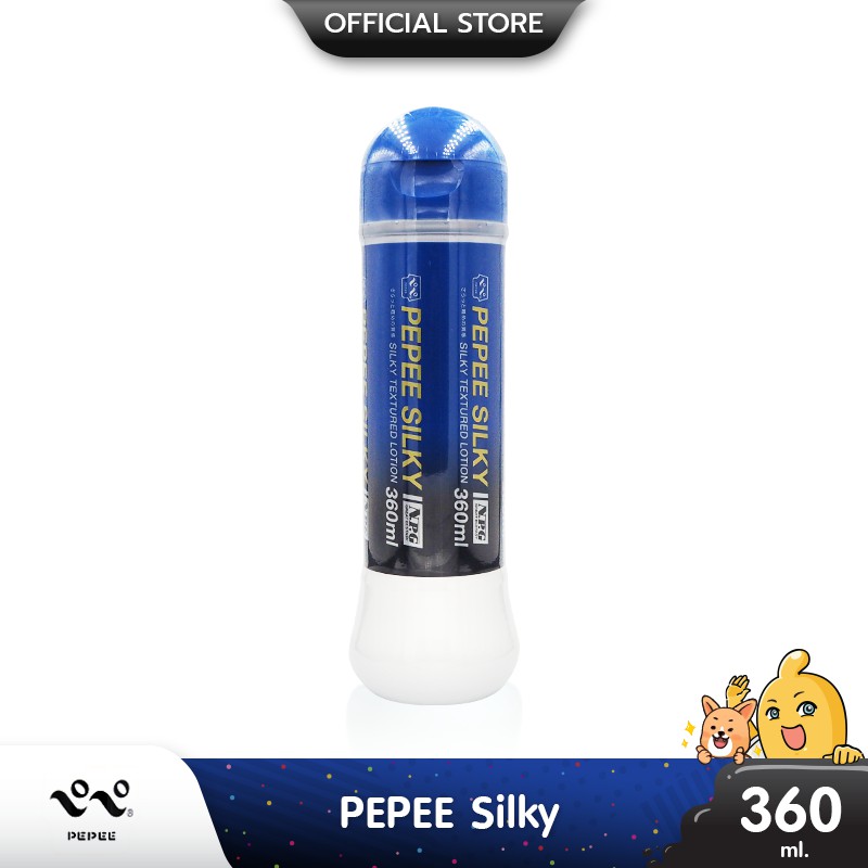 Pepee Silky เจลหล่อลื่นญี่ปุ่น สูตรน้ำ เนื้อเจลใส เนียนนุ่ม หนืดสูงสุด บรรจุ 1 ชิ้น (ขนาด 360 ml.)