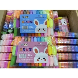 พร้อมส่ง ดินเบา แพ๊ค 36สี ถูกที่สุด‼️ ดินเบาเกาหลี พร้อมอุปกรณ์สำหรับปั่น เล่นดีไม่ติดมือ สีสดใส ปลอดภัยไร้สารพิษ