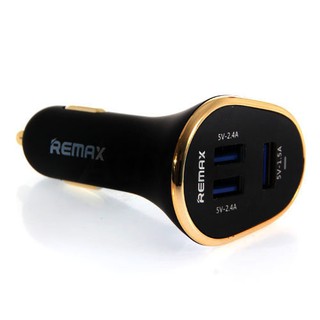 Triple USB Car Charger 6.3A "REMAX" Black	 ที่ชาร์จไฟในรถยนต์แบบ USB 3 Ports