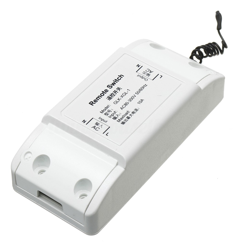 1/2-Way Light Lamp Wall Wireless Remote Control Switch ON/OFF Set + 1/2 ...