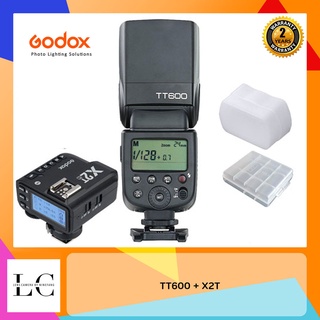 Godox TT600 + X2T ชุดแฟลชพร้อมทริกเกอร์ แถมฟรีซอฟบอค กล่องใส่ถ่าน