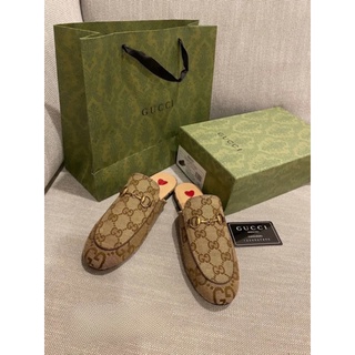 รองเท้า Gucci Womens jumbo GG Princetown slipper