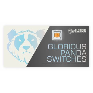 [36 เม็ด] Glorious Panda SWITCHES สวิทช์ Tactile / 3pin / RGB / น้ำหนัก 67g สำหรับ Mechanical Keyboards (มี Lubed Option