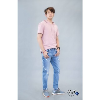 TBY JEANS กางเกงยีนส์ผู้ชายทรรงขากระบอก รุ่น TY1409