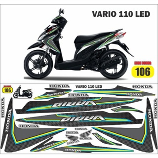 สติกเกอร์กราฟฟิค vario 110 led fi vario lis body vario cutom decal honda vario led