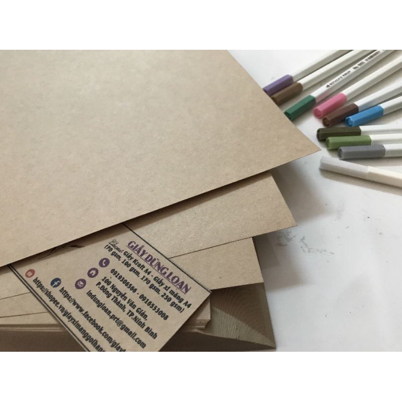 60 แผ่นกระดาษ KRAFT ของญี่ปุ่น 100 GSM A5 สําหรับเฟอร์นิเจอร์โน้ตบุ๊ค