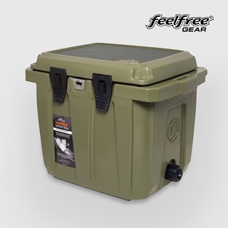 FEELFREE COOLER ADVENTURE ขนาด 45 ลิตร ถังน้ำแข็งเกรดพรีเมี่ยม เก็บความเย็นได้ 3-5 วัน