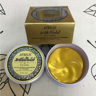 Atreus 24K Gold Eye Mask มาส์กตา  อายแพด นำมาลดราคาเนื่องจาก แพ็คเกจบุบ ตัวสินค้าไม่มีปัญหา หมดอายุ 19/08/2022