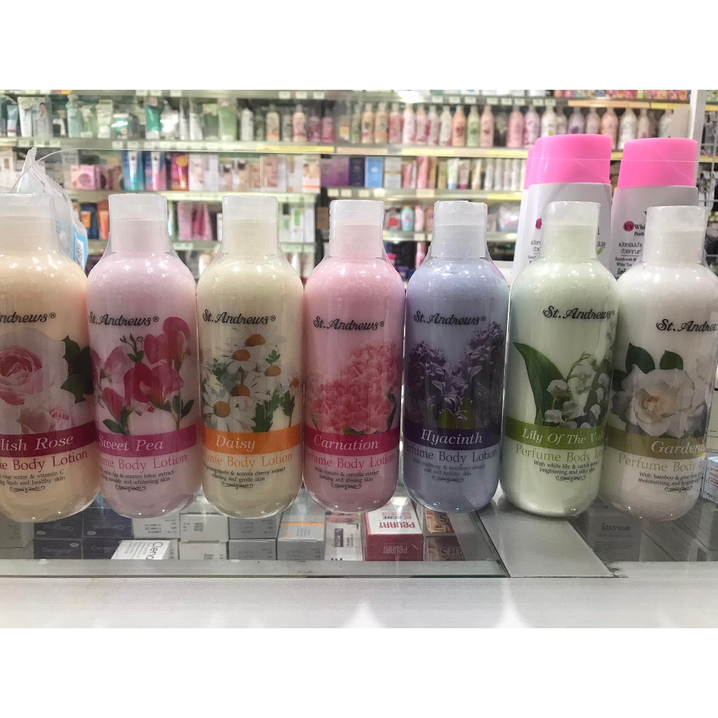 ST.ANDREWS SCENT OF FLORAL BODY LOTION โลชั่นน้ำหอม 250ML ครีม ทาผิว น้ำหอม มีให้เลือก 6 กลิ่น(โลชันbsc)