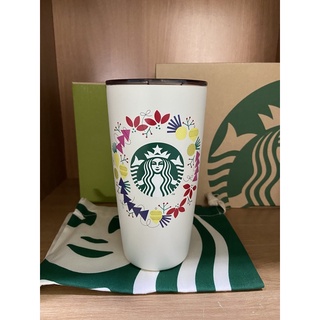 Starbucks แก้ว MIIR Holiday Wreath 16oz. ของแท้