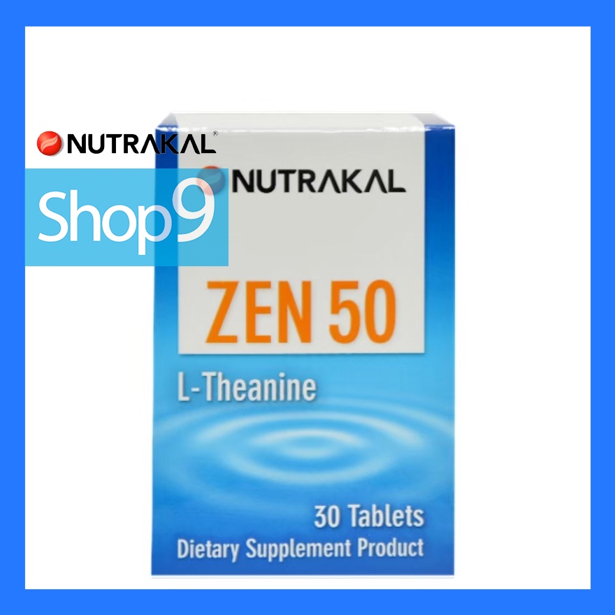 NUTRAKAL ZEN 50 L-THEANINE (30 TABLETS)  นูทราแคล เซ็น 50 (30 เม็ด)