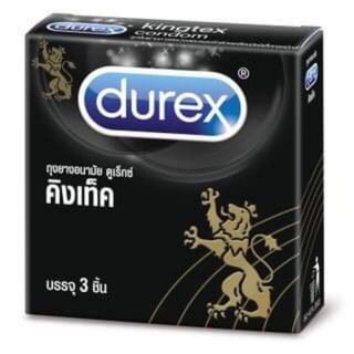 ถุงยางอนามัย ดูเร็กซ์ คิงเท็ค ไซส์ 49 มม. Durex Kingtex 3 ชิ้น