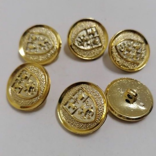 🎗️กระดุมเงิน-ทองติด​สูท​ แผงละ6 เม็ด​