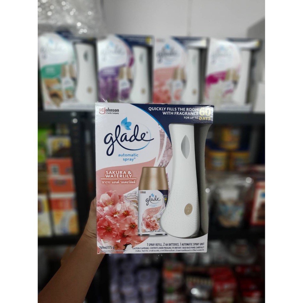 เครื่อง เกลด ออโต้ สเปรย์ Glade เกลด ????สเปรย์ปรับอากาศ ออโตเมติค????  ????????????สินค้าใหม่พร้อมจัดส่ง!!???????????? | Shopee Thailand