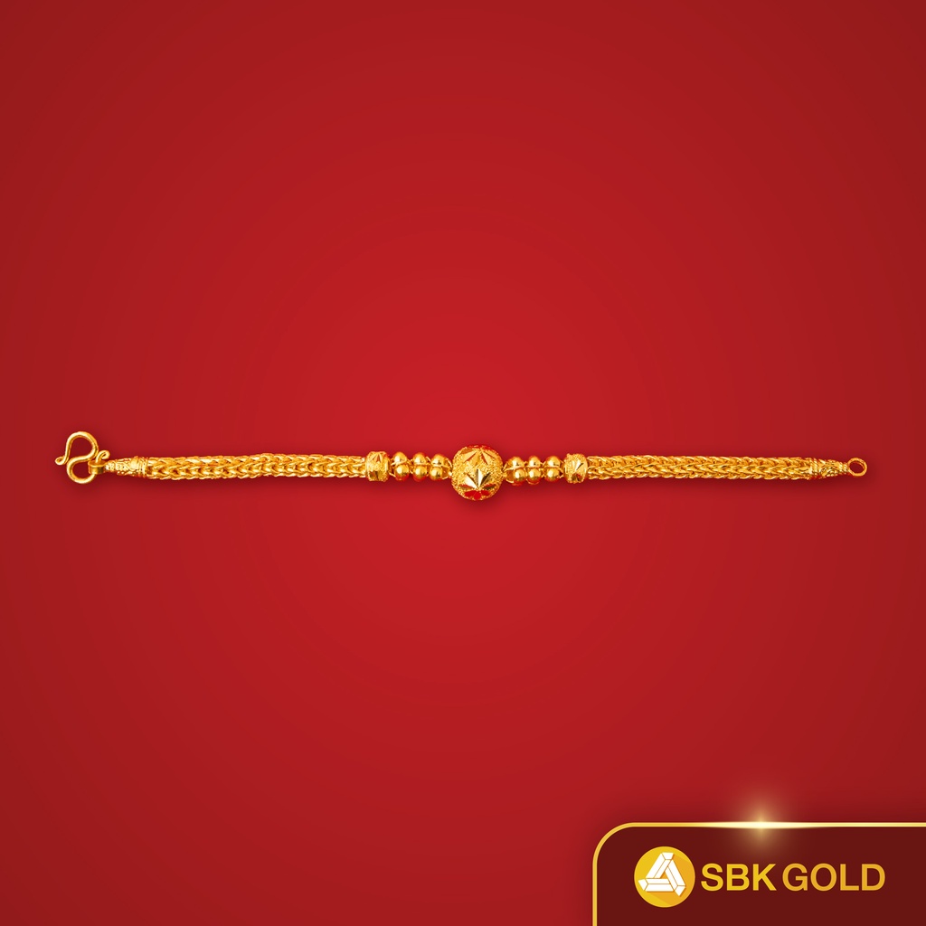 SBK Gold สร้อยข้อมือ คละลาย น้ำหนัก 1 สลึง ทองคำแท้ 96.5% เลือกลายได้ (ทองเยาวราช)