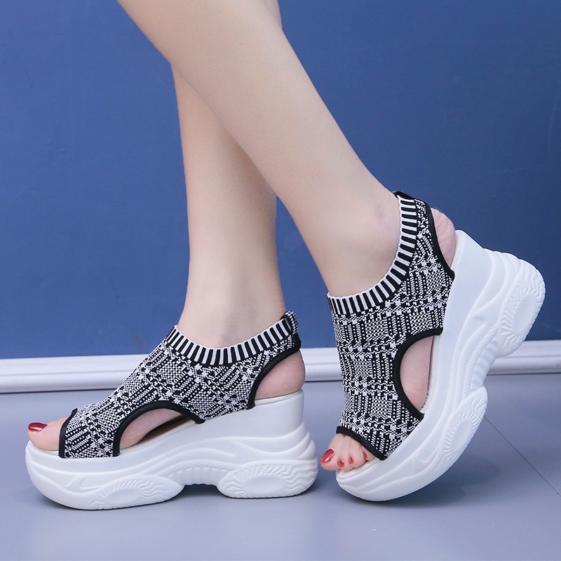Ready Stock รองเท้าแตะผู้หญิง Thick Soled 8.5 cm รองเท้าแตะ Superem Kasut Wanita Size 35-40