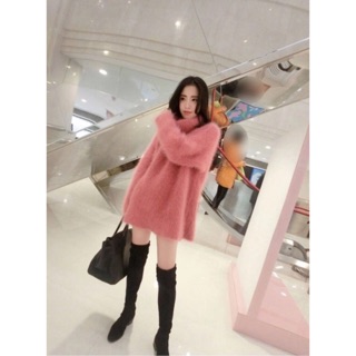 [พร้อมส่ง]‼️‼️:wool fluff mink fur sweater