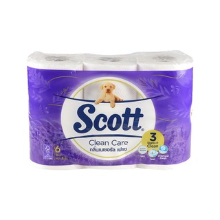 กระดาษชำระ ทิชชู่เปียก กระดาษชำระ SCOTT NATURAL FRESH แพ็ค 6 ม้วน อุปกรณ์ทำความสะอาด ของใช้ภายในบ้าน TOILET TISSUE SCOTT