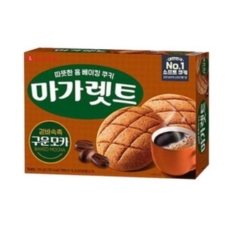 พร้อมส่ง 구운모카 마가렛트 คุกกี้รสกาแฟ Lotte Margaret Cookie Baked Mocha Cookie