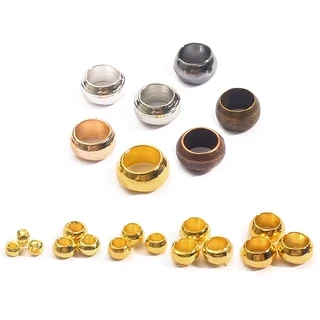 1.5-4 มม. Stopper Spacer ลูกปัดสําหรับ DIY สร้อยคอสร้อยข้อมือเครื่องประดับทํา