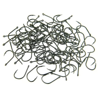 ชุดตะขอตกปลาชุดเหล ็ กคาร ์ บอนแข ็ งแรงน ้ ําจืดน ้ ําจืด Sharp ตกปลาวงกลม Jig Hooks