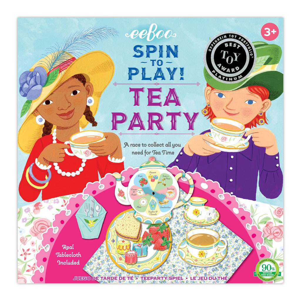eeBoo Tea Party Spinner Game (2ED) เกมกระดานหมุนปาร์ตี้น้ำชา