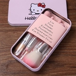 ** พร้อมส่ง** ชุดแปรงแต่งหน้าคิตตี้ 7 ชิ้น พร้อมกล่อง